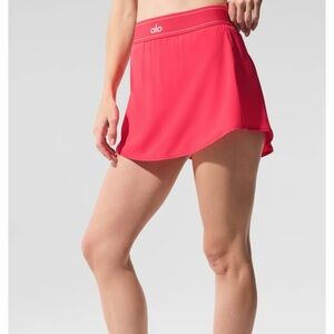 Alo Match Point Tennis Skirt NWT Candy Red